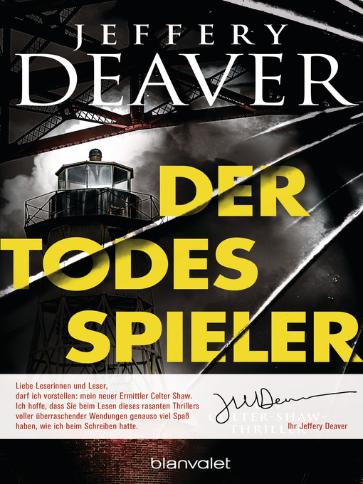 Title details for Der Todesspieler by Jeffery Deaver - Wait list